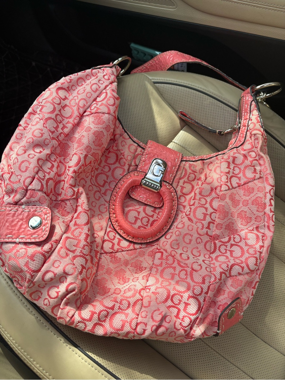 Coral vintage guess Hobo Shoulder Bag